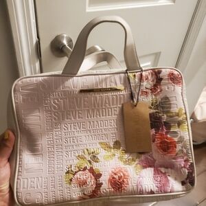 Steve Madden 109% New Floral Make Up Embossed Tote